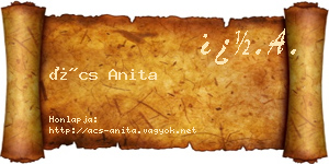Ács Anita névjegykártya